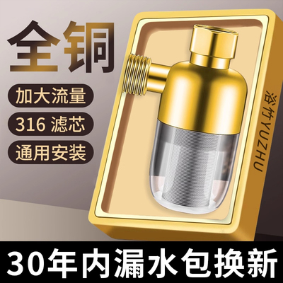 【全铜材质】热水器前置过滤器