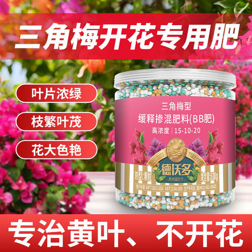 三角梅开 花专用肥缓释肥梅花营养液花卉通用花肥颗粒催花覆合肥