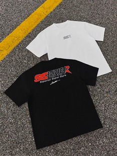 复古街头国潮牌上衣男女同款 现货现发 美式 T恤 SSR超级稀有短袖