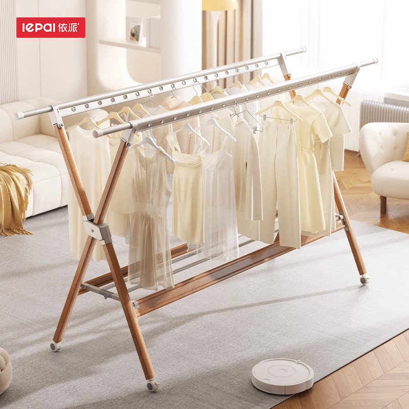 免安装可折叠x型铝合金晾衣架