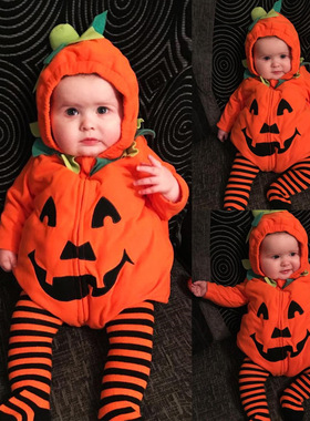 Children's Halloween clothes Zipper one piece clothes婴儿服