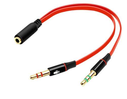 3.5mm Jack Stereo Earphone Audio Cable Phone Computer Mic Y