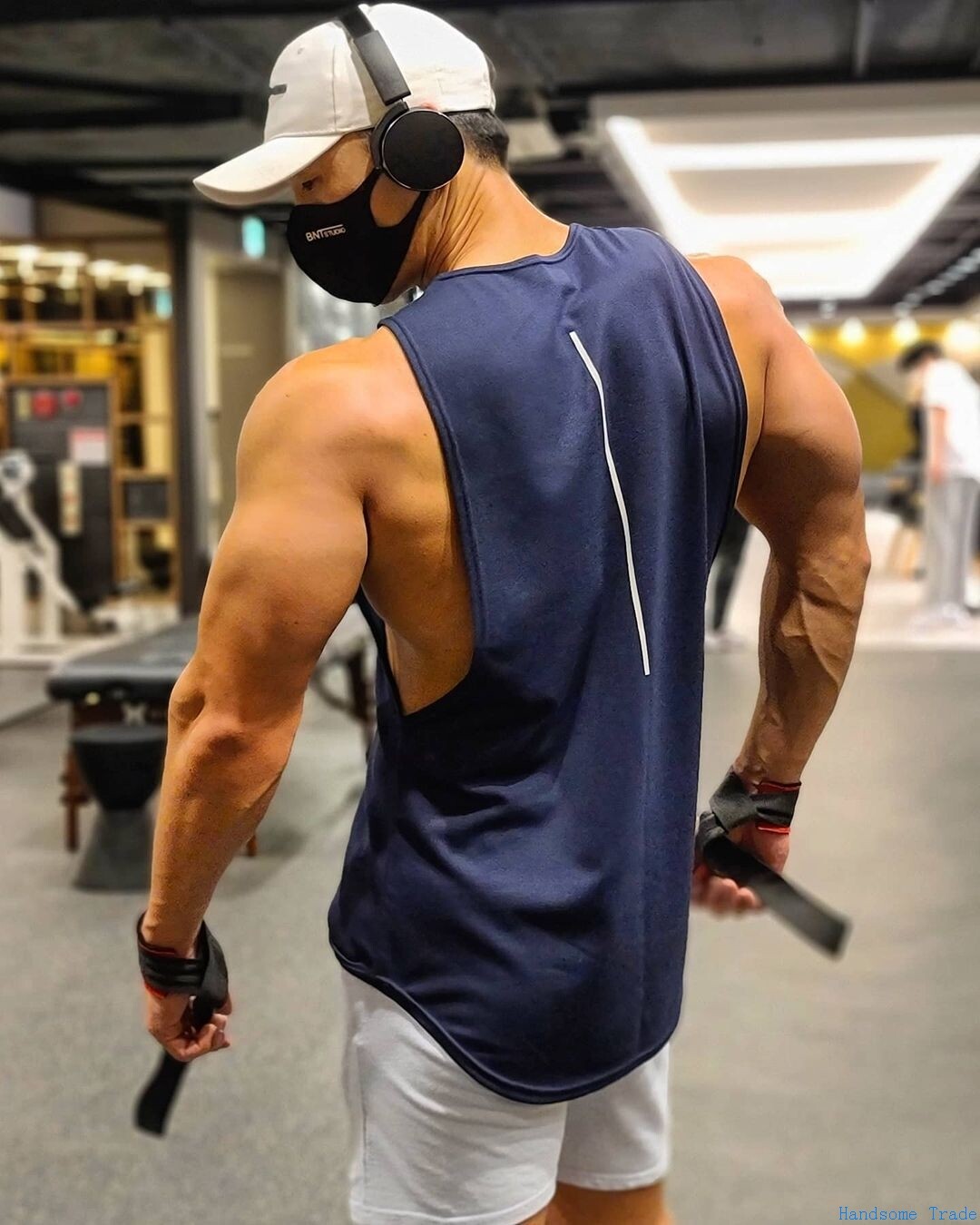 春夏健身背心男弹力宽松肌肉无袖上衣兄弟棉跑步撸铁men tank top