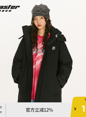 BEASTER奥莱白鸭绒羽绒服连帽保暖男女冬季外套明星同款