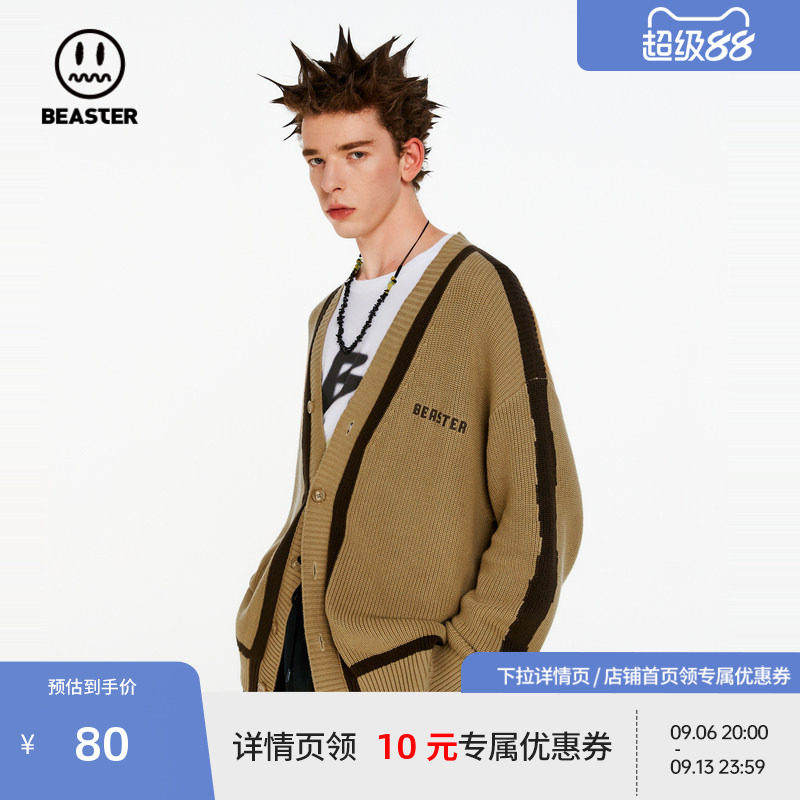 beaster小恶魔开衫针织衫宽松图片