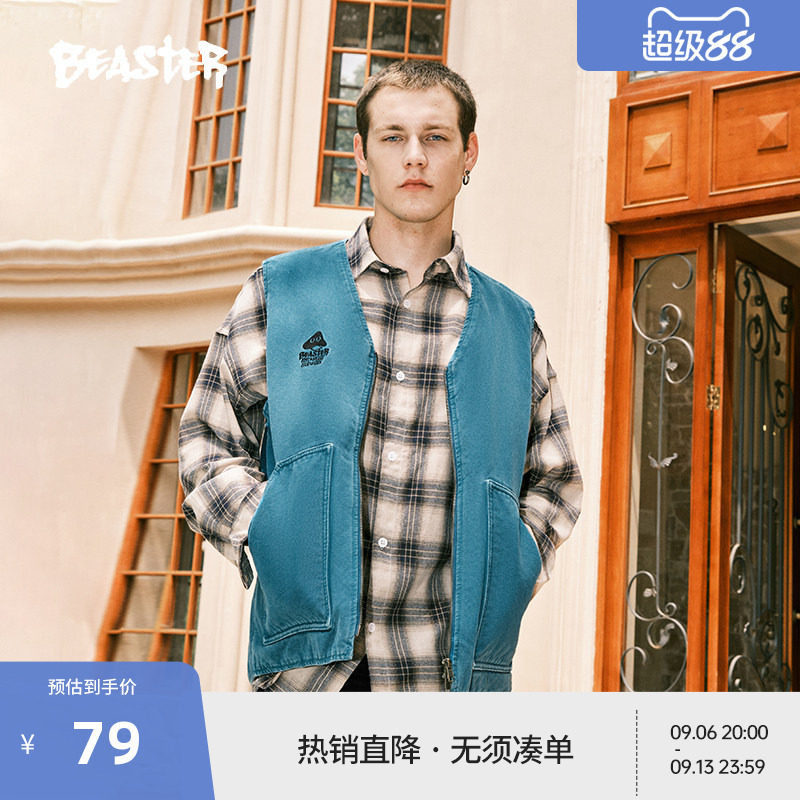Beaster蘑菇工装棉马甲图片