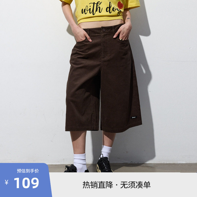 BEASTER百搭咖色休闲短裤男夏薄款纯棉宽松工装裤子图片