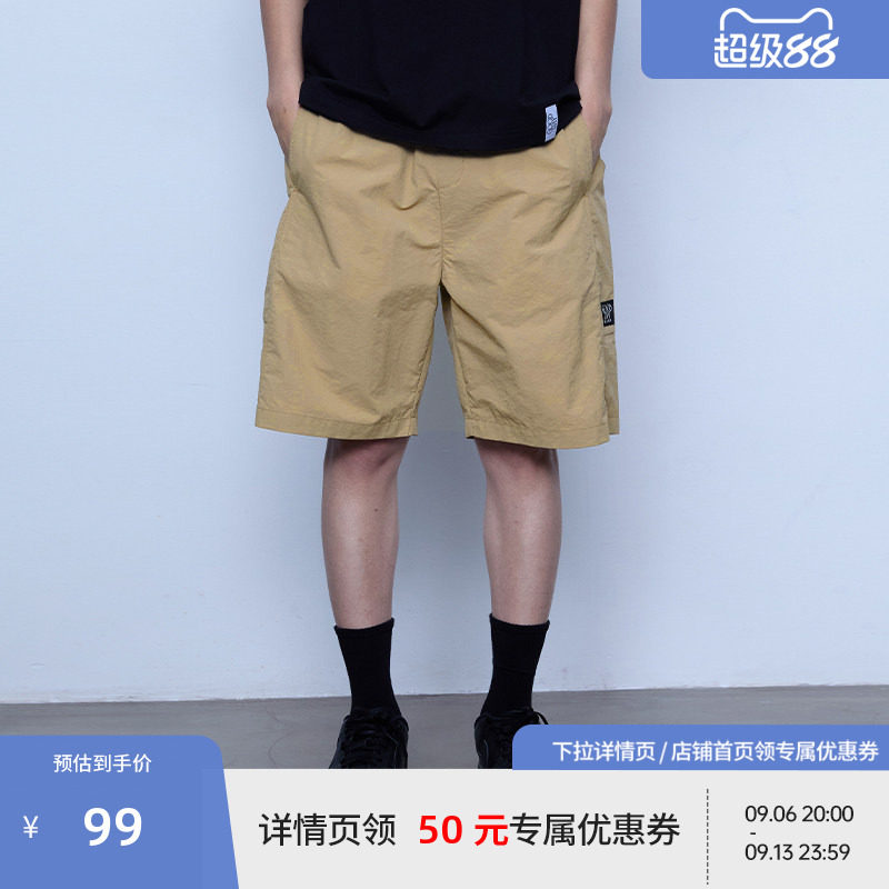 BEASTER抽绳休闲短裤男百搭时尚25年夏季新薄款宽松美式工装裤子图片