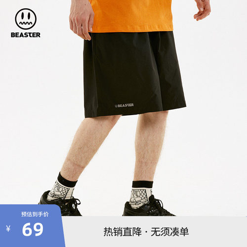 beaster运动短裤宽松复古