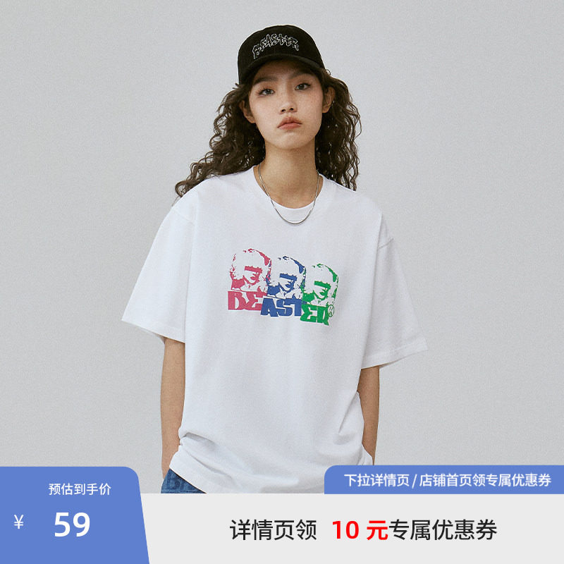 Beaster印花纯棉短袖T恤图片