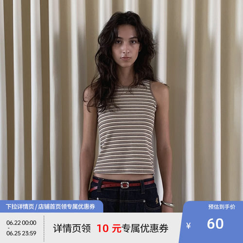 BEASTER柔软亲肤刺绣修身背心女25年夏季新款高级感吊带上衣