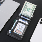 娇雪兰欧美高级卡套男士 卡夹银行卡保护套证件位时尚 信用卡多卡位