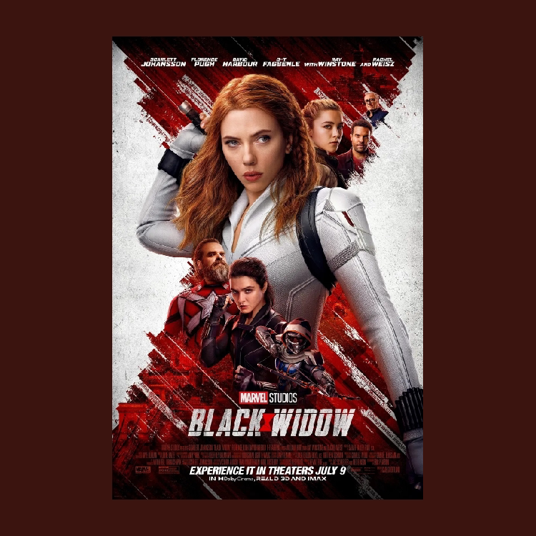 黑寡妇美国漫威英雄电影海报定制周边现代卧室宿舍墙贴挂画墙画