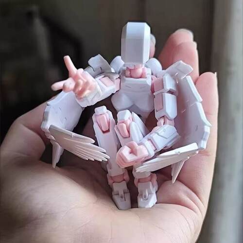 3D打印全关节可动幸运13女手办带