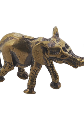 吉祥小号手把件实心铜