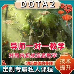 刀塔DOTA2一学期上流芳英雄教学操作指导拜师收徒代练上分攻略