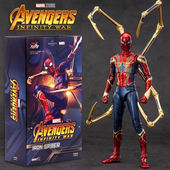 中动玩具漫威钢铁蜘蛛人2.0发光版 可动手办漫威十周年纪念版