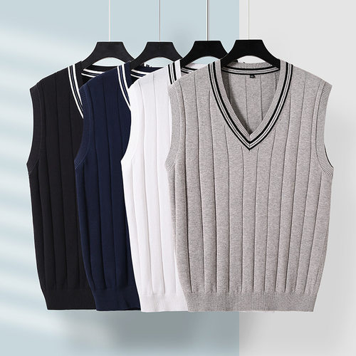 Casual Men's Vest Vest Men's Slim-fit Pure tton Sleeveless V