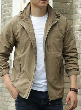 en's or iking ing Jaets Waterproof ooded Windbreaker Coat Au