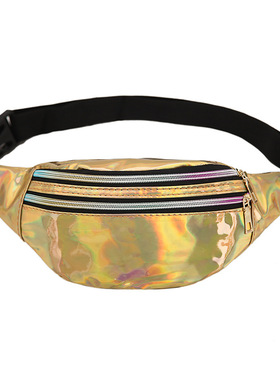 Running Laser Waist Bag For Women Crossbody Chest Bag Reflec