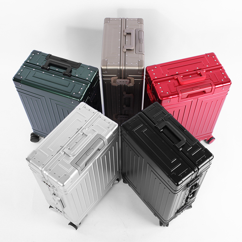 Aluminum-magnesium Alloy Trolley Case 24-inch Suitcase 20-in