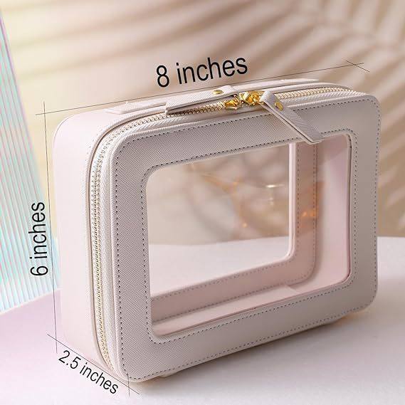 Transparent Cosmetic Bag Transparent Pu Cosmetic Bag Compact
