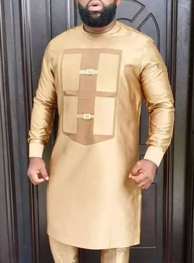 2023 en's  Long Sleee Suit Shirt ants 2-piece ound e Stitchi