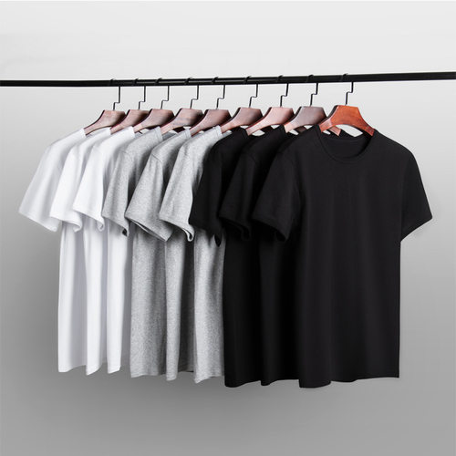 Short-sleeved T-shirt Men's Korean-style Slim-fit Round Neck