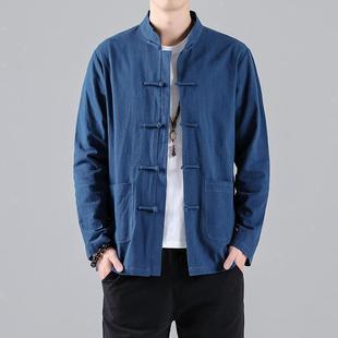 Linen Loose Chinese And Men tton Shirt Style