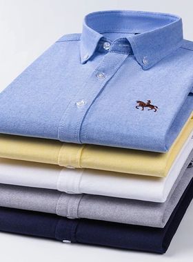 2023 100% Cotton Oxford an Leisure Eroidered orse Shirts Sre