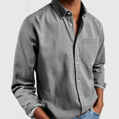 2025 E-commerce Site Men's Lapel Men's Shirt