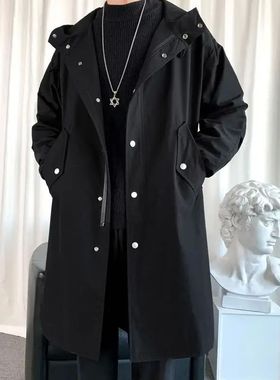 2023 en's Windbreaker Jaet Long rench Oersize Loose Sreetwea