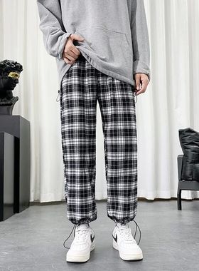 Summer Lightweight laid ants en ip op Oersized Casual ants o