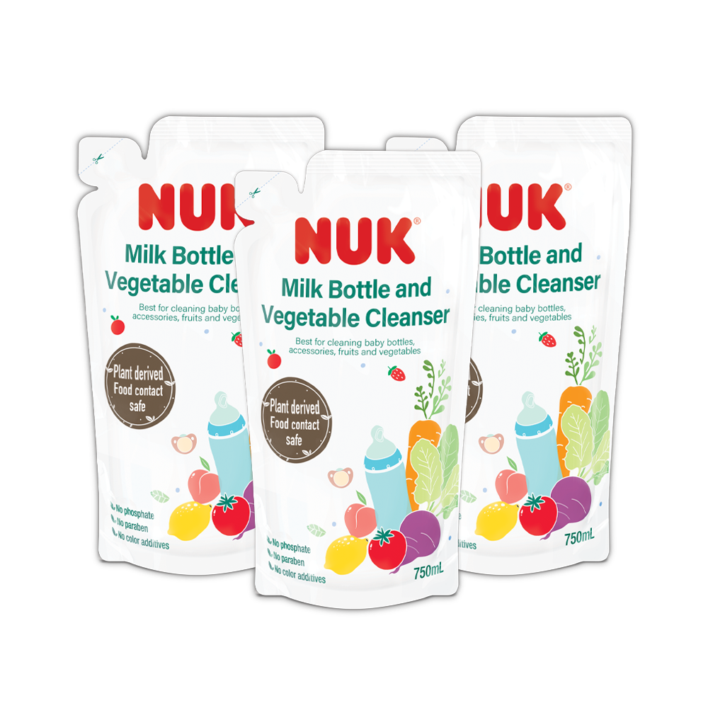 NUK3包装奶瓶蔬果清洗液750mL清洁蔬果表面细菌去除顽固的奶渍