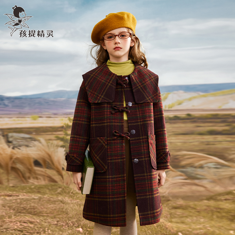 加棉加厚毛呢外套呢子大衣