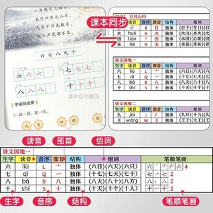 26年春新人教版一二语文下透明不干胶生字课课贴同步写字表