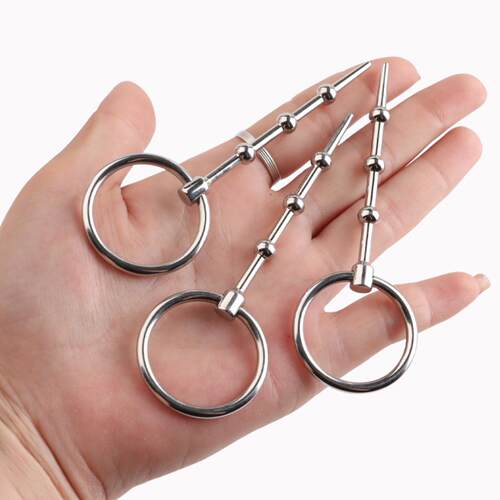 CMen's Metal Lock Ring Horse Eye Insert Rod Stainless Steel