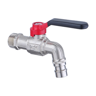 加厚全铜大流量水龙头球杆一体球阀芯46分洗衣机龙头快开卡扣水嘴