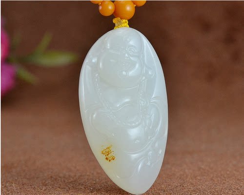 玉翡缘新疆和田玉白玉笑佛原石