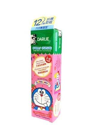 Darlie儿童牙膏2-6岁60克哆啦A梦/叮当草莓味1件儿童专用防蛀牙膏