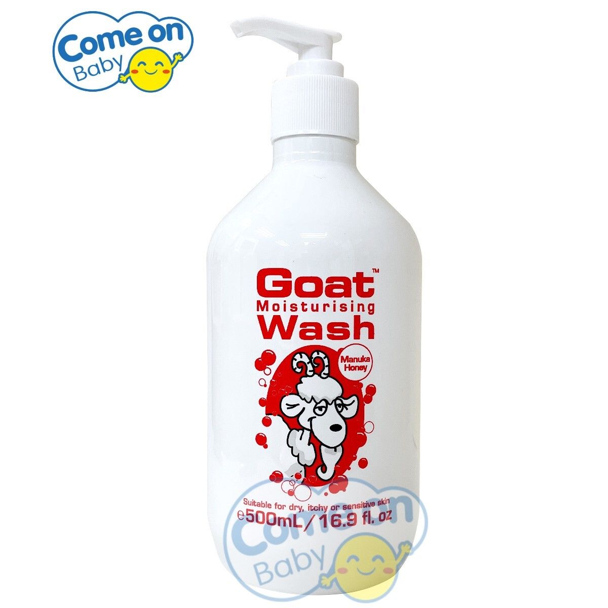 Goat Soap山羊奶沐浴露500毫升麦芦卡蜂蜜蜂胶红色有机儿童沐浴露