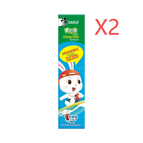 Darlie好来 原黑人宝贝兔儿童牙膏可乐味40gX2只清新口气儿童专用