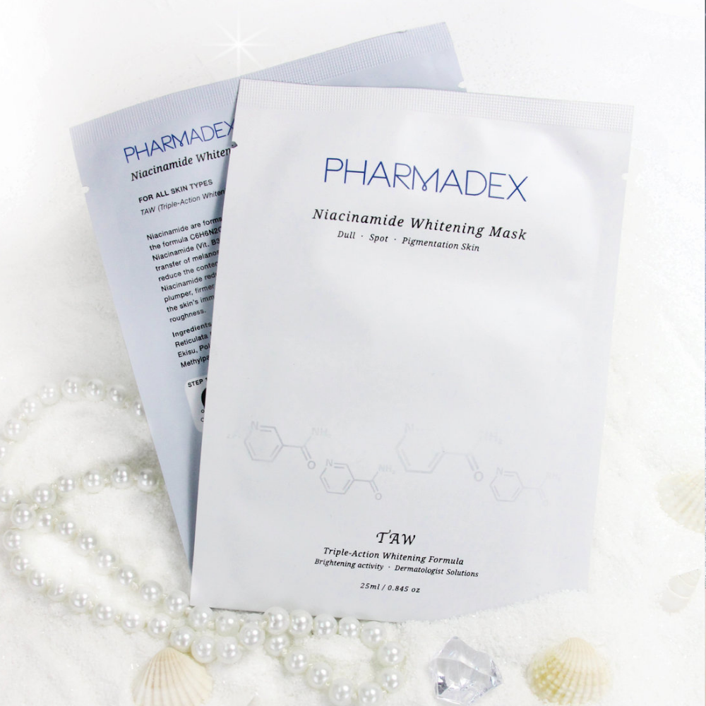 Pharmadex退黑镇定神奇面膜25mlx10片去黄保湿进口提亮肤色滋养版