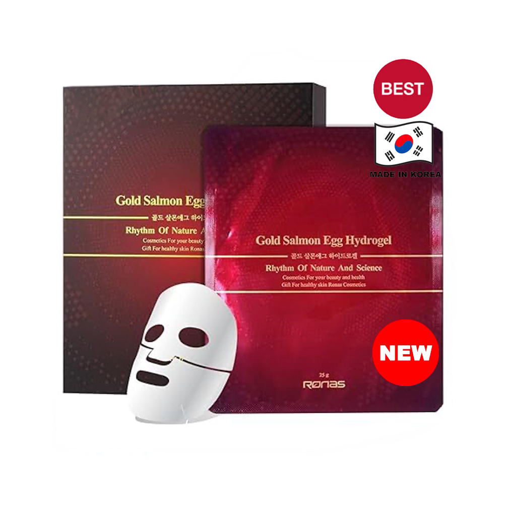 进口版Ronas黄金三文鱼籽凝胶面膜1盒10片升级版Gel Mask保湿面膜