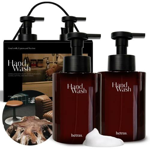 hetras.香水泡泡洗手液Set 515mlx2枝Hotel Wood含有来自山羊油