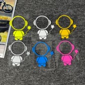 M80C电动车装 适用九号E100 饰车头防水贴花 E80C F90 Mmax90 E70C