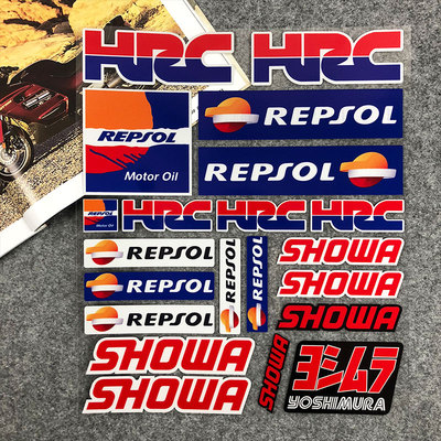 HRC反光贴纸头盔贴花车身防水