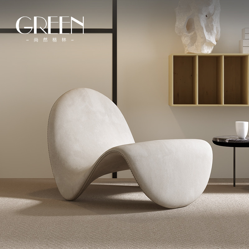设计师创意懒人沙发休闲椅北欧艺术造型椅布艺单人异形网红舌头椅,住宅家具,沙发椅,淘宝优惠券,粉丝福利购,淘宝优惠卷