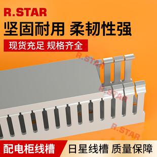PVC配线 线槽配电箱配件大全配电柜箱塑料行线 线槽工业阻燃走线