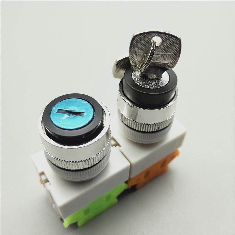 Y090 LAY37-11Y2 20Y3两档位三档带钥匙旋转选择转换按钮开关22mm